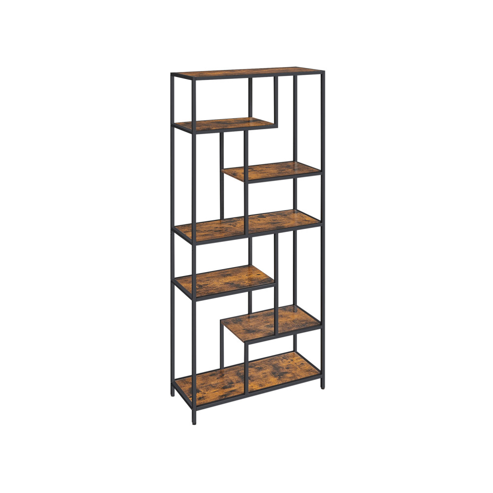 Produktbild för Bookshelf Black, Antique Color 80×30×180cm