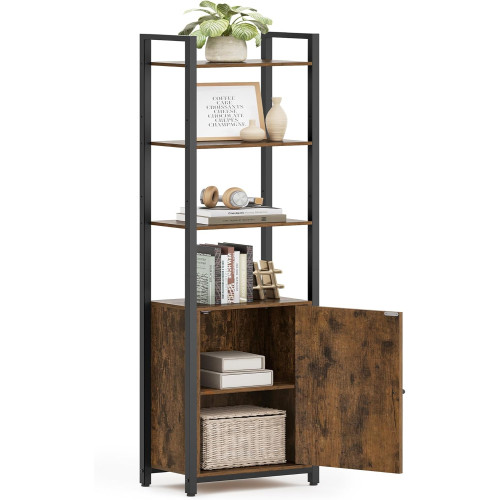 VASAGLE Bookshelf Yellowish Brown 40x24x160cm