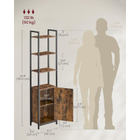 Produktbild för Bookshelf Yellowish Brown 40x24x160cm