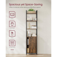 Produktbild för Bookshelf Yellowish Brown 40x24x160cm