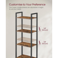 Produktbild för Bookshelf Yellowish Brown 40x24x160cm