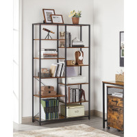 Produktbild för Bookcase Black, Retro Color 100×30×170cm