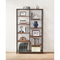 Produktbild för Bookcase Black, Retro Color 100×30×170cm