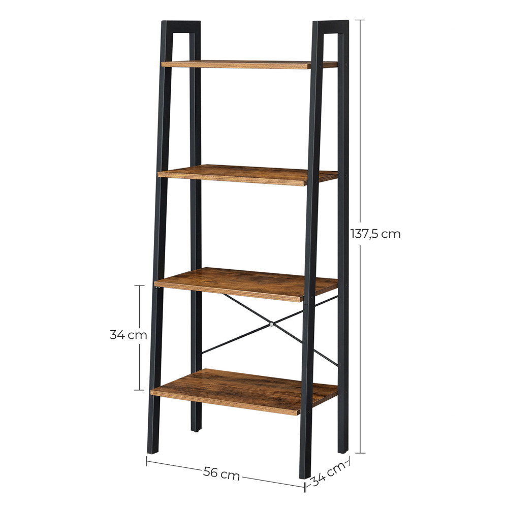 Produktbild för Ladder Shelves X: Antique 56x32x137cm