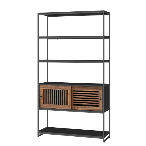 VASAGLE Bookshelf Black 100x35x180cm