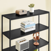 Produktbild för Bookshelf Black 100x35x180cm