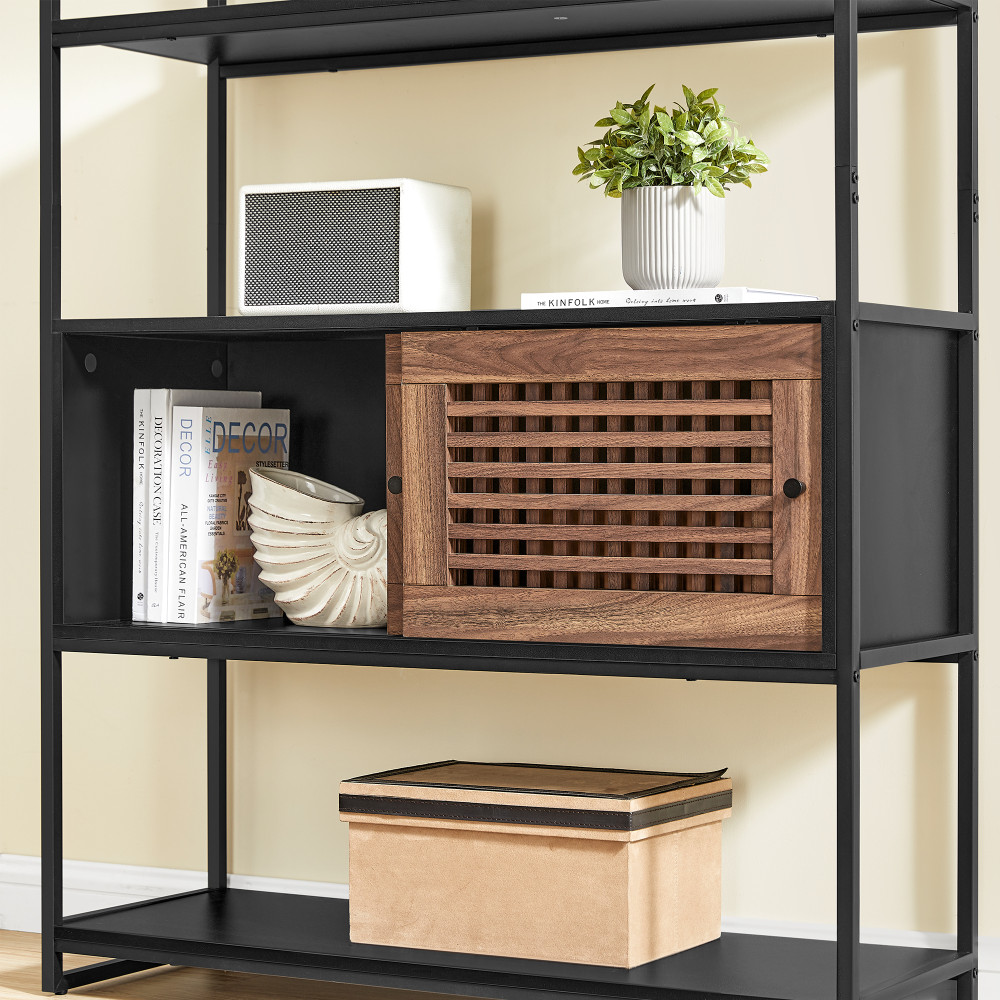 Produktbild för Bookshelf Black 100x35x180cm