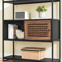 Produktbild för Bookshelf Black 100x35x180cm