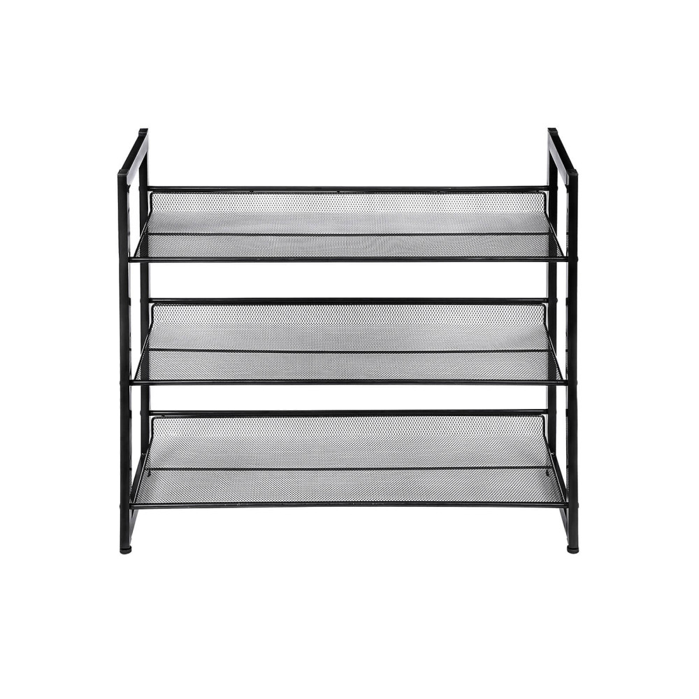 Produktbild för Shoe Rack Black 74x31x62cm