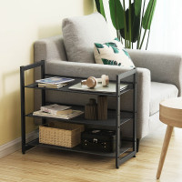 Produktbild för Shoe Rack Black 74x31x62cm
