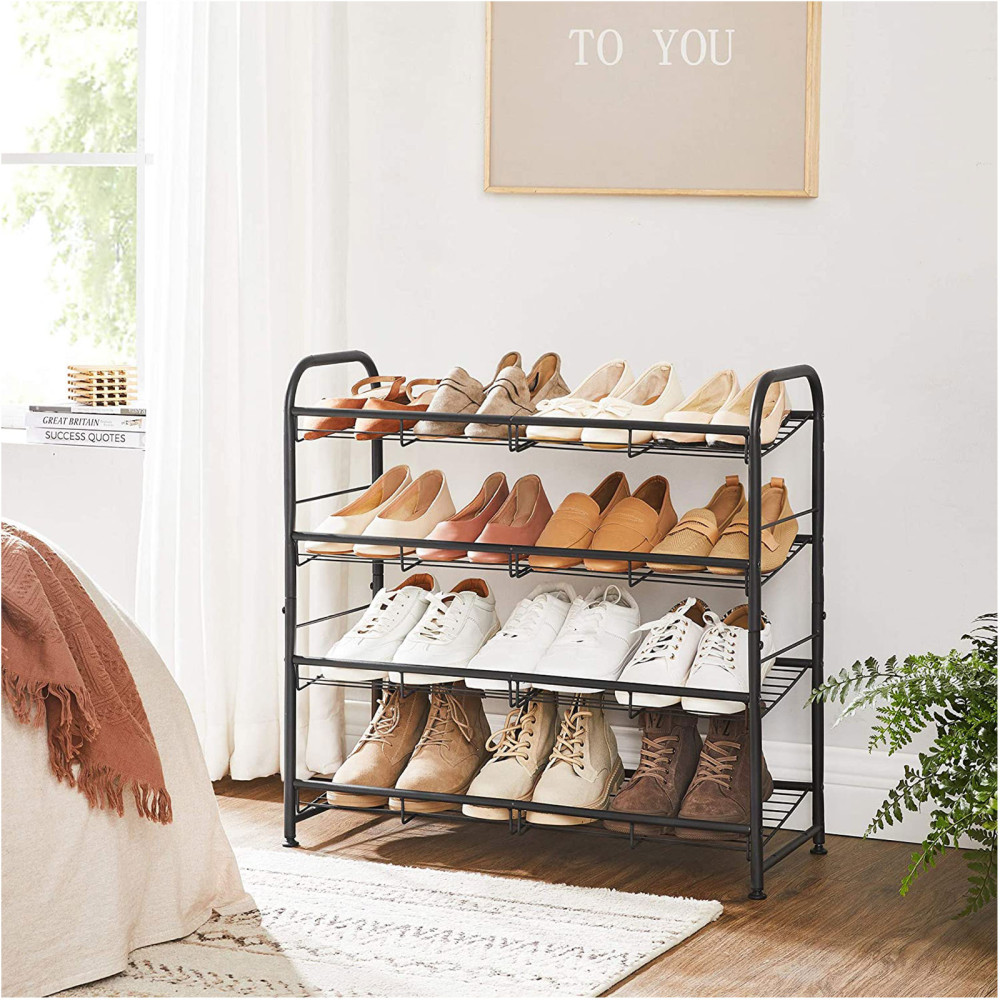 Produktbild för Shoe Rack Black 69x28x65cm