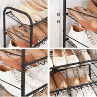 Produktbild för Shoe Rack Black 69x28x65cm