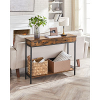 Produktbild för Console Table Vintage Brownblack 100x30x80cm