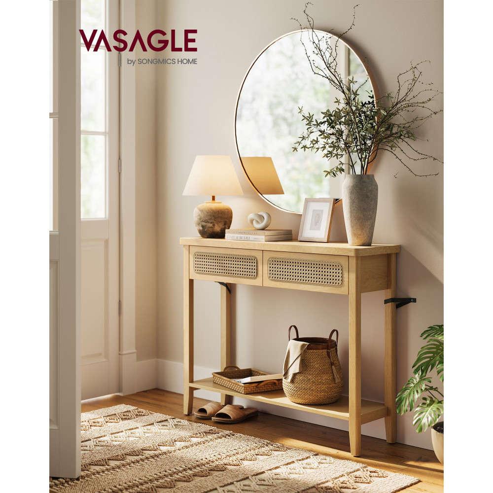 Produktbild för Console Table Yellow 100x30x80cm