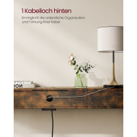 Produktbild för Console Table Yellowish Brown 120x25x81cm