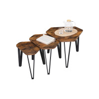 Produktbild för End Table X: Antique, Black 59x59x45cm