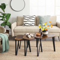Produktbild för End Table X: Antique, Black 59x59x45cm