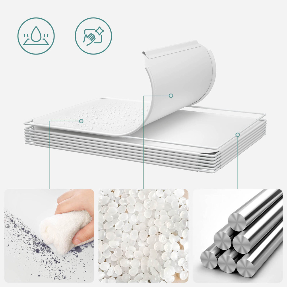 Produktbild för Plastic Cube Storage White 123x31x123cm