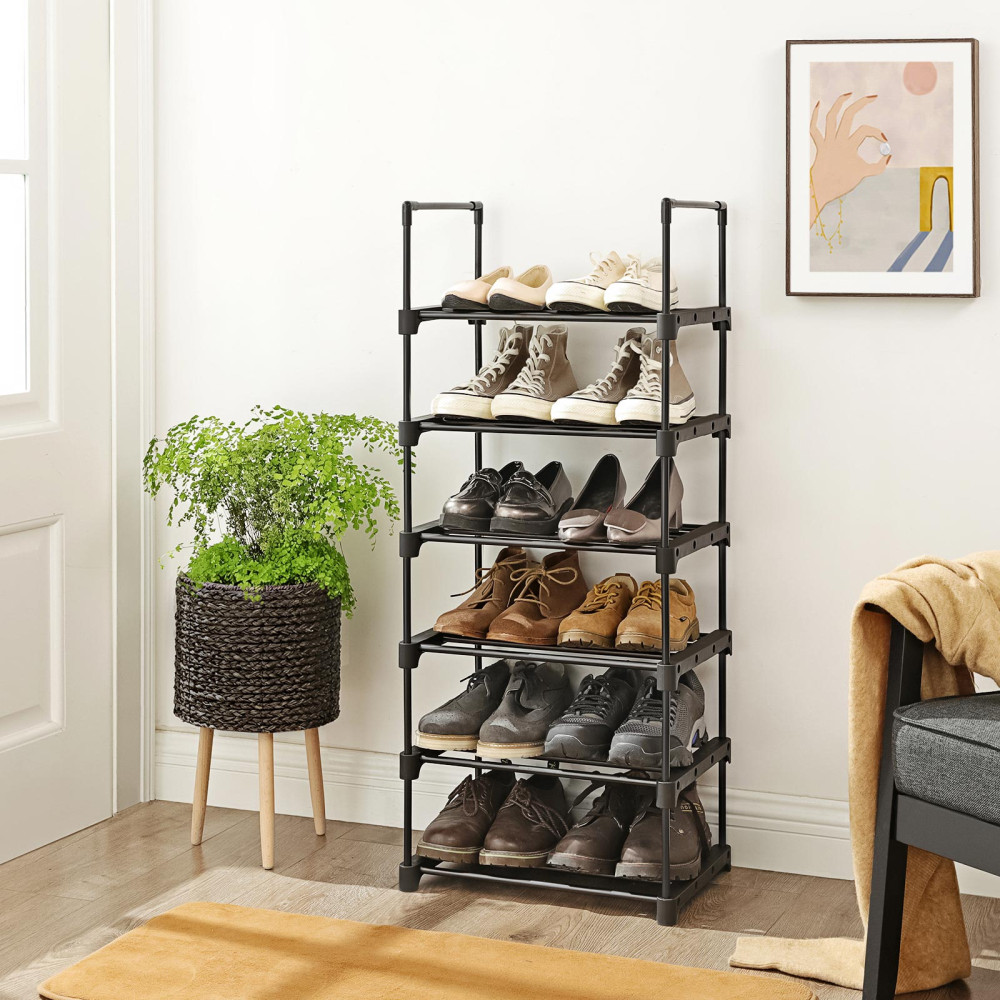 Produktbild för Shoe Rack Black 45x30x106cm