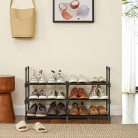 Produktbild för Shoe Rack Black 45x30x106cm