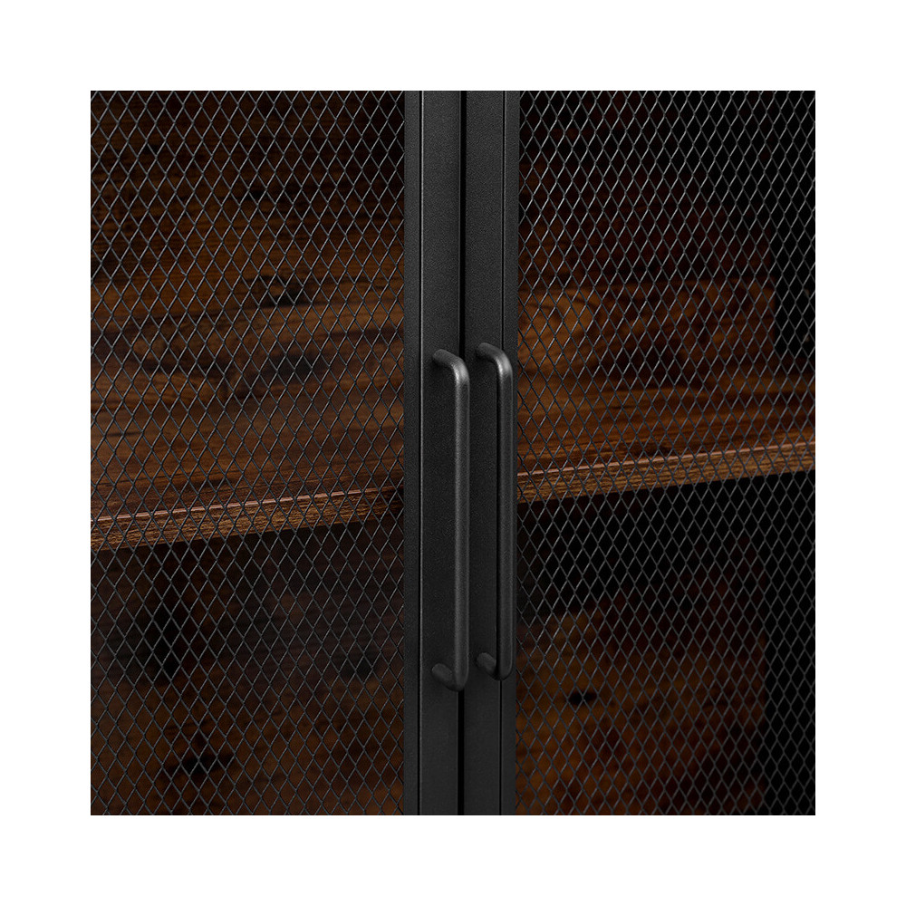 Produktbild för Storage Cabinet Rustic Brown, Black 70x33x100cm