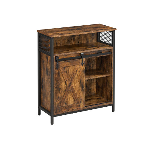 VASAGLE Storage Cabinets Black, Antique Color 70x30x80cm