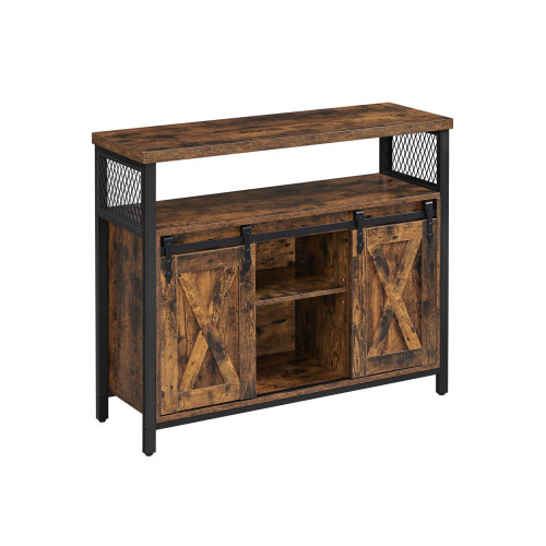 VASAGLE Storage Cabinets Black, Antique Color 100x33x80cm