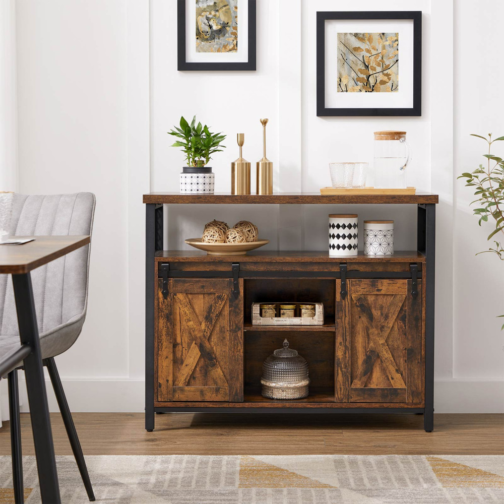 Produktbild för Storage Cabinets Black, Antique Color 100x33x80cm