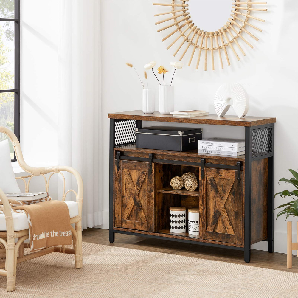 Produktbild för Storage Cabinets Black, Antique Color 100x33x80cm