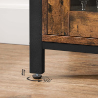 Produktbild för Storage Cabinets Black, Retro Color 110x33x75cm