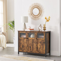 Produktbild för Storage Cabinets Black, Retro Color 100x35x75cm