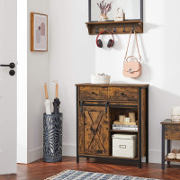 Produktbild för Storage Cabinet Black, Retro Color 70x30x80cm