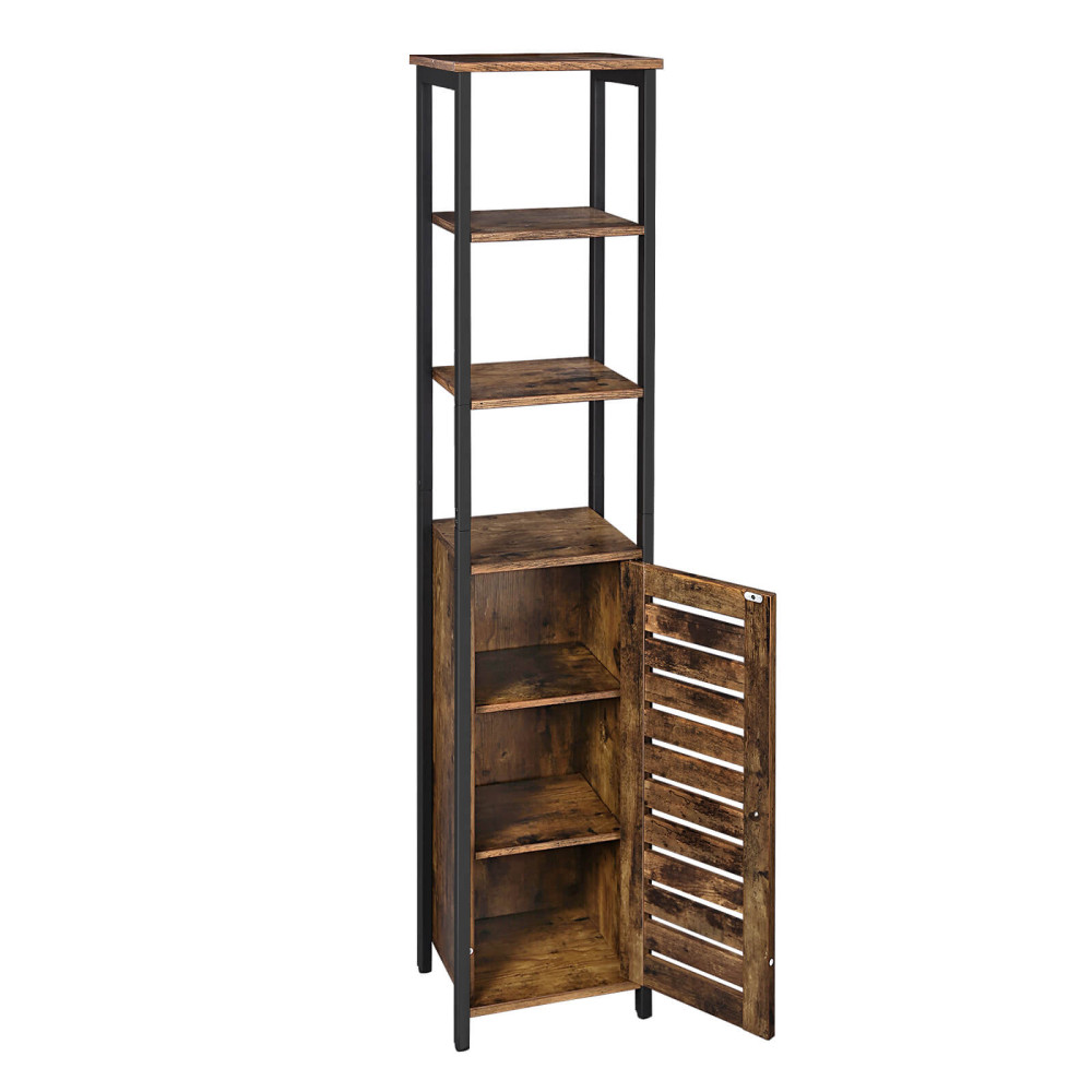 Produktbild för Storage Cabinet X: Antique, Black 37x30x164cm