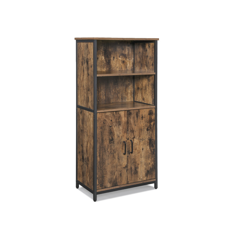 Produktbild för Storage Cabinet X: Antique, Black 60x35x125cm