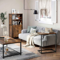 Produktbild för Storage Cabinet X: Antique, Black 60x35x125cm