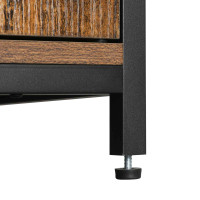 Produktbild för Storage Cabinet X: Antique, Black 60x35x125cm