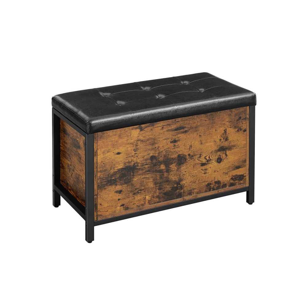 Produktbild för Shoe Bench X: Antique, Black 80x40x50cm