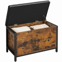Produktbild för Shoe Bench X: Antique, Black 80x40x50cm
