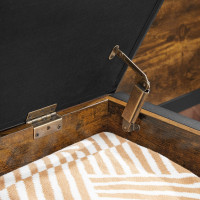 Produktbild för Shoe Bench X: Antique, Black 80x40x50cm