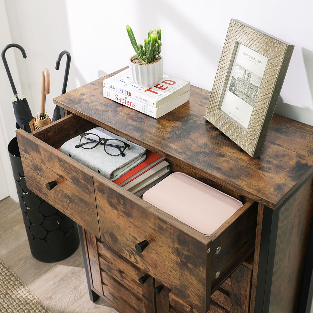 Produktbild för Storage Cabinets X: Antique, Black 69x30x80cm