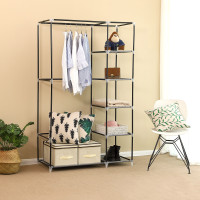 Produktbild för Wardrobe Grey 110x45x175cm