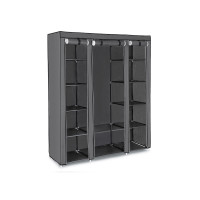 Produktbild för Wardrobe Grey 150x45x175cm