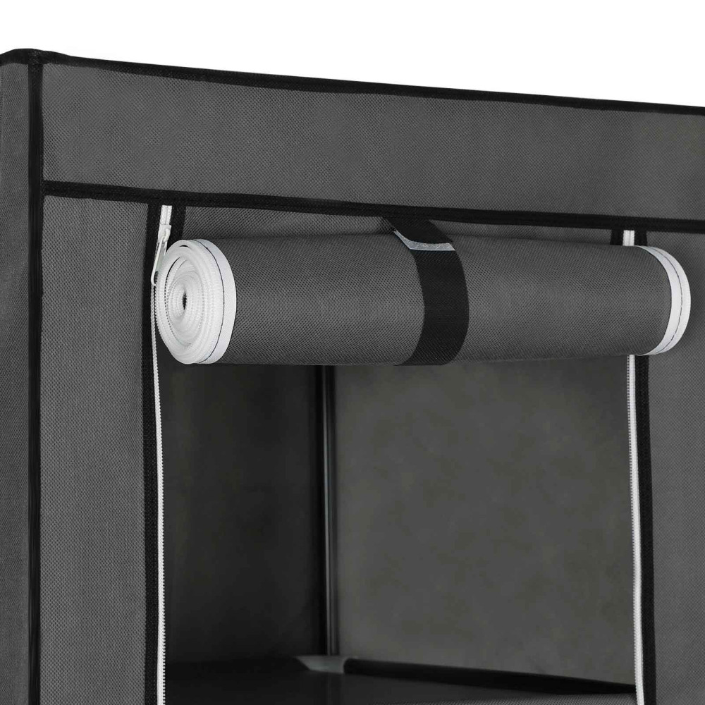 Produktbild för Wardrobe Grey 150x45x175cm