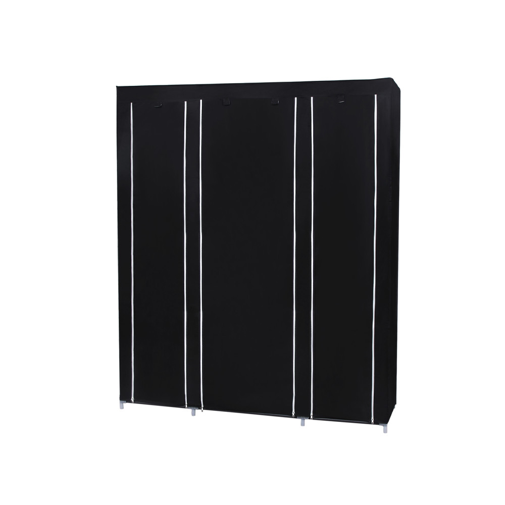 Produktbild för Wardrobe Black 150x45x175cm