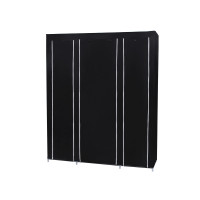 Produktbild för Wardrobe Black 150x45x175cm