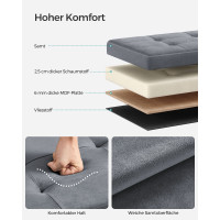 Produktbild för Benches Grey 40x32x31cm