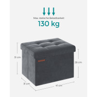 Produktbild för Benches Grey 40x32x31cm