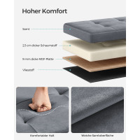 Produktbild för Benches Grey 76x38x38cm