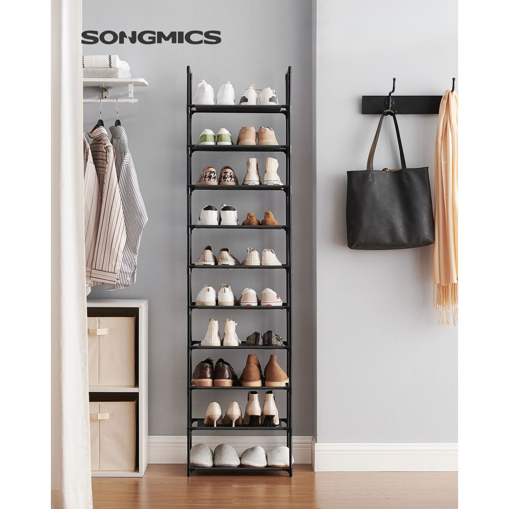Produktbild för Shoe Rack Black 45x28x173cm