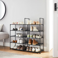 Produktbild för Shoe Rack Black 45x28x173cm